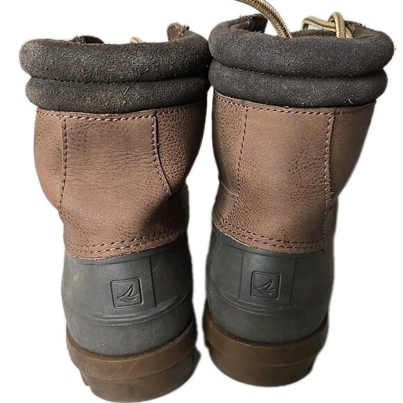 Sperry Brewster Duck Boots Men's Brown Waterproof Casual STS14140 Size 8.5 - Picture 3 of 10